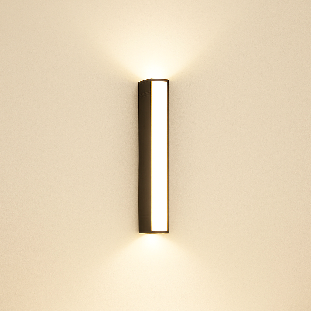 VertaStone | Modern Outdoor Wall Sconce with Energy-Efficient LED Bulbs | Sleek Design for Elegant Illumination