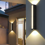 VertaStone | Modern Outdoor Wall Sconce with Energy-Efficient LED Bulbs | Sleek Design for Elegant Illumination