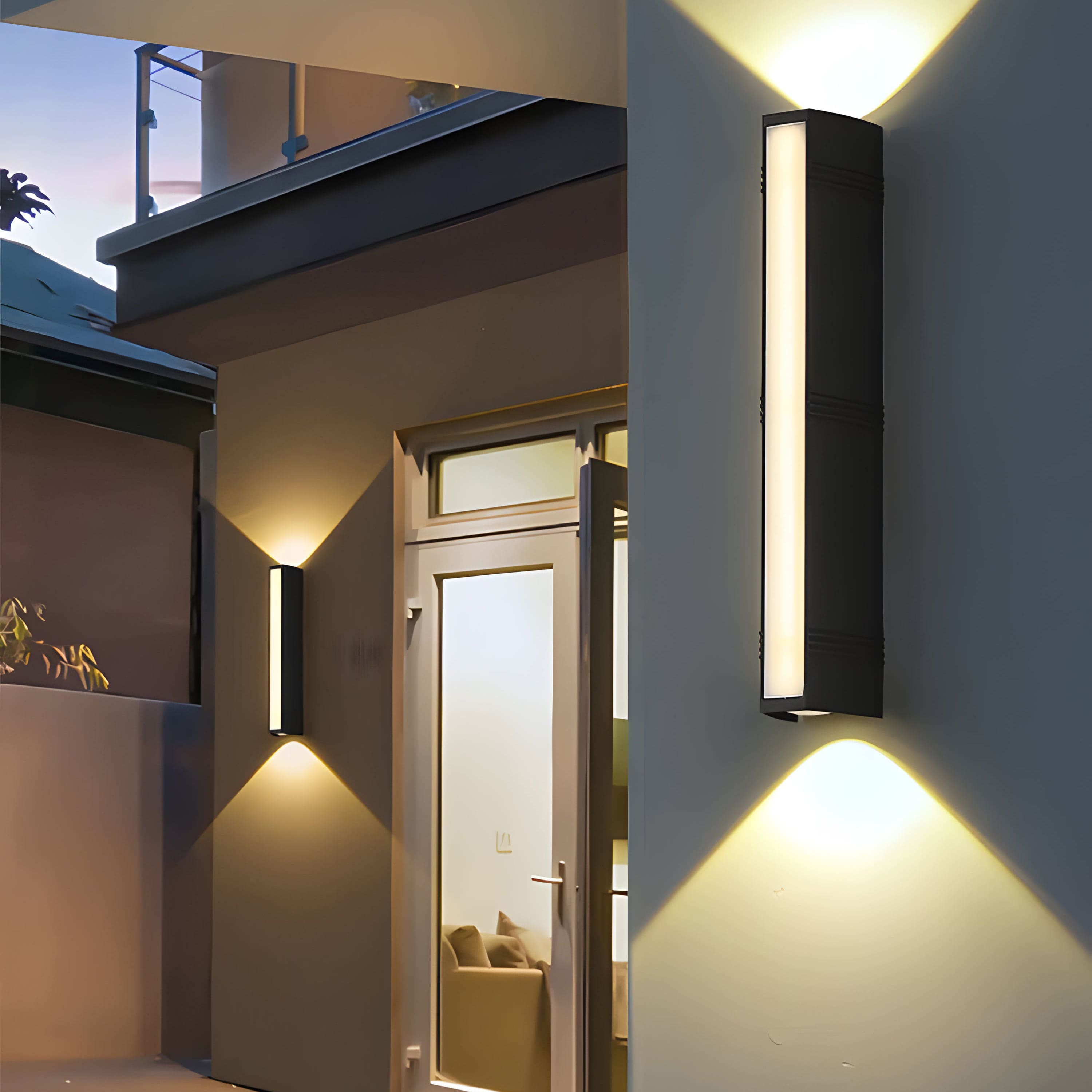 VertaStone | Modern Outdoor Wall Sconce with Energy-Efficient LED Bulbs | Sleek Design for Elegant Illumination