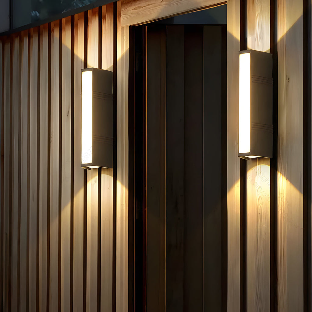 VertaStone | Modern Outdoor Wall Sconce with Energy-Efficient LED Bulbs | Sleek Design for Elegant Illumination
