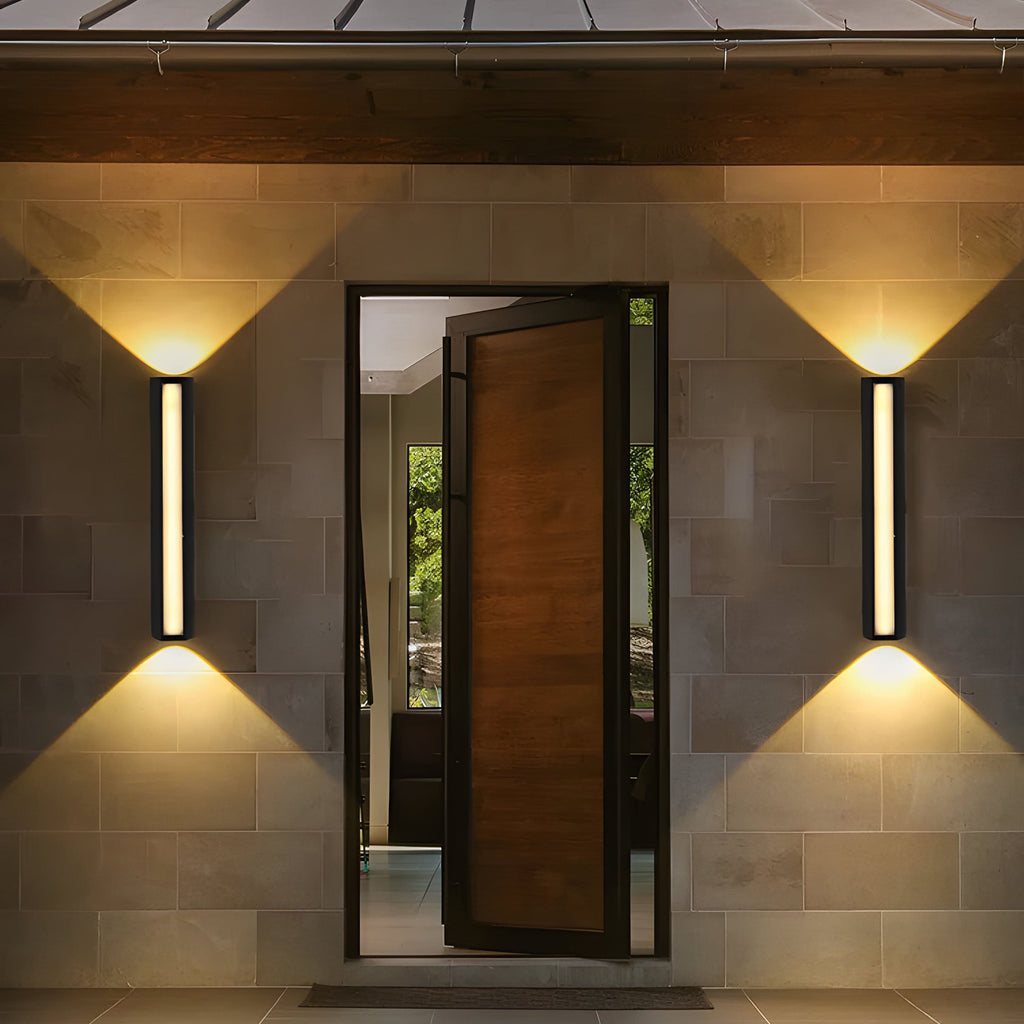 VertaStone | Modern Outdoor Wall Sconce with Energy-Efficient LED Bulbs | Sleek Design for Elegant Illumination