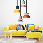 Vibrant Macaron | Pendant Light with Adjustable LED Shades | Colorful Kitchen Pendant Lighting for Custom Ambiance