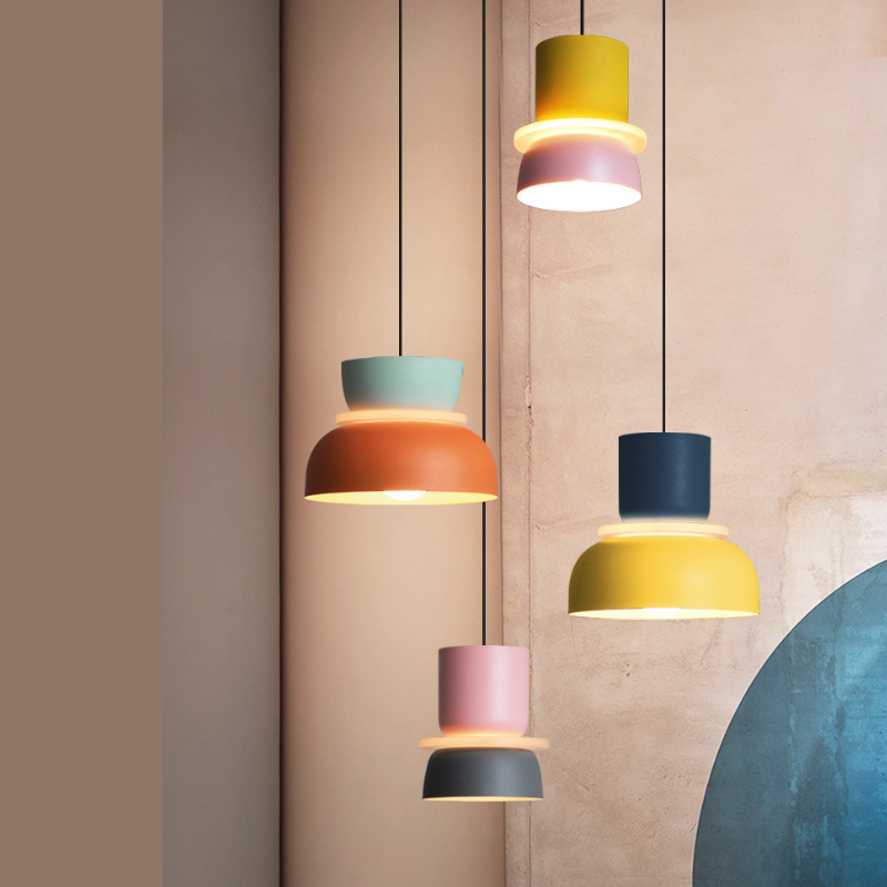 Vibrant Macaron | Pendant Light with Adjustable LED Shades | Colorful Kitchen Pendant Lighting for Custom Ambiance