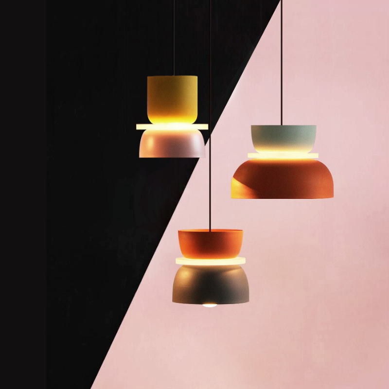 Vibrant Macaron | Pendant Light with Adjustable LED Shades | Colorful Kitchen Pendant Lighting for Custom Ambiance