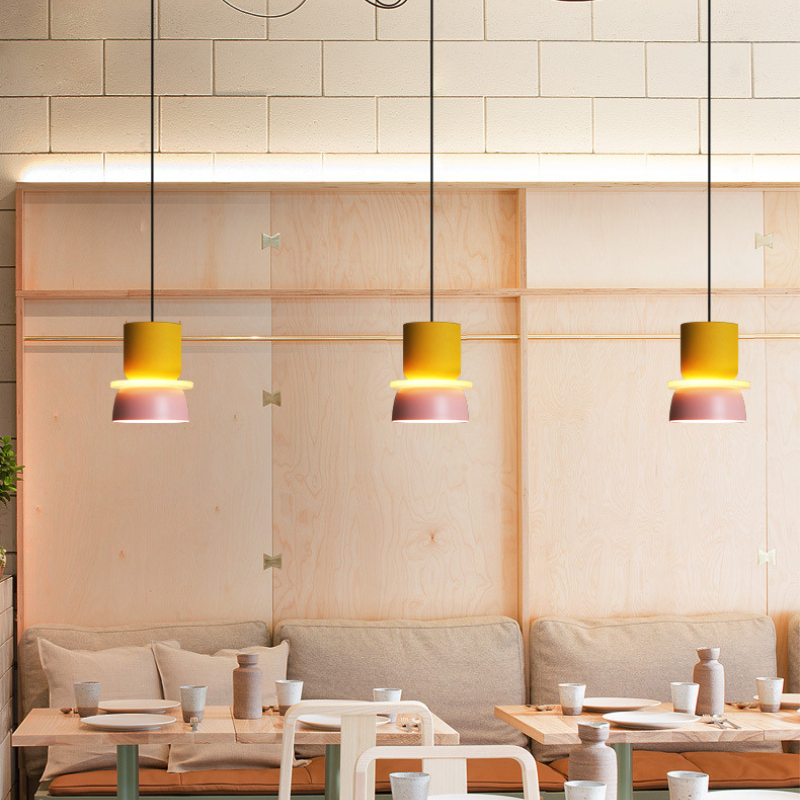 Vibrant Macaron | Pendant Light with Adjustable LED Shades | Colorful Kitchen Pendant Lighting for Custom Ambiance
