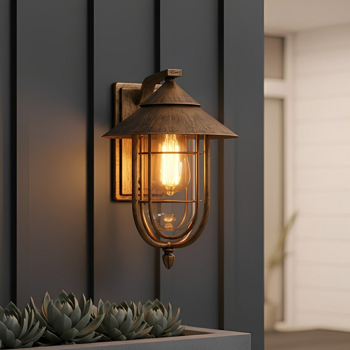 Vintage Birdcage | Outdoor Wall Lantern with Waterproof Design | Classic Style for Timeless Entryways