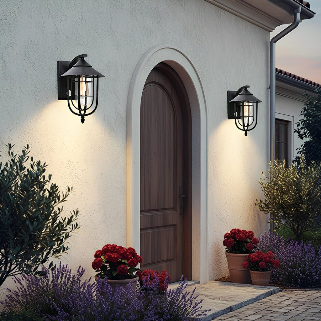 Vintage Birdcage | Outdoor Wall Lantern with Waterproof Design | Classic Style for Timeless Entryways