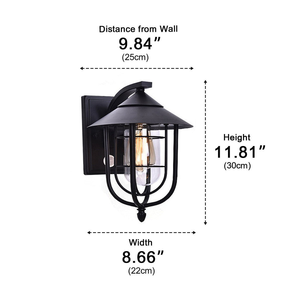 Vintage Birdcage | Outdoor Wall Lantern with Waterproof Design | Classic Style for Timeless Entryways