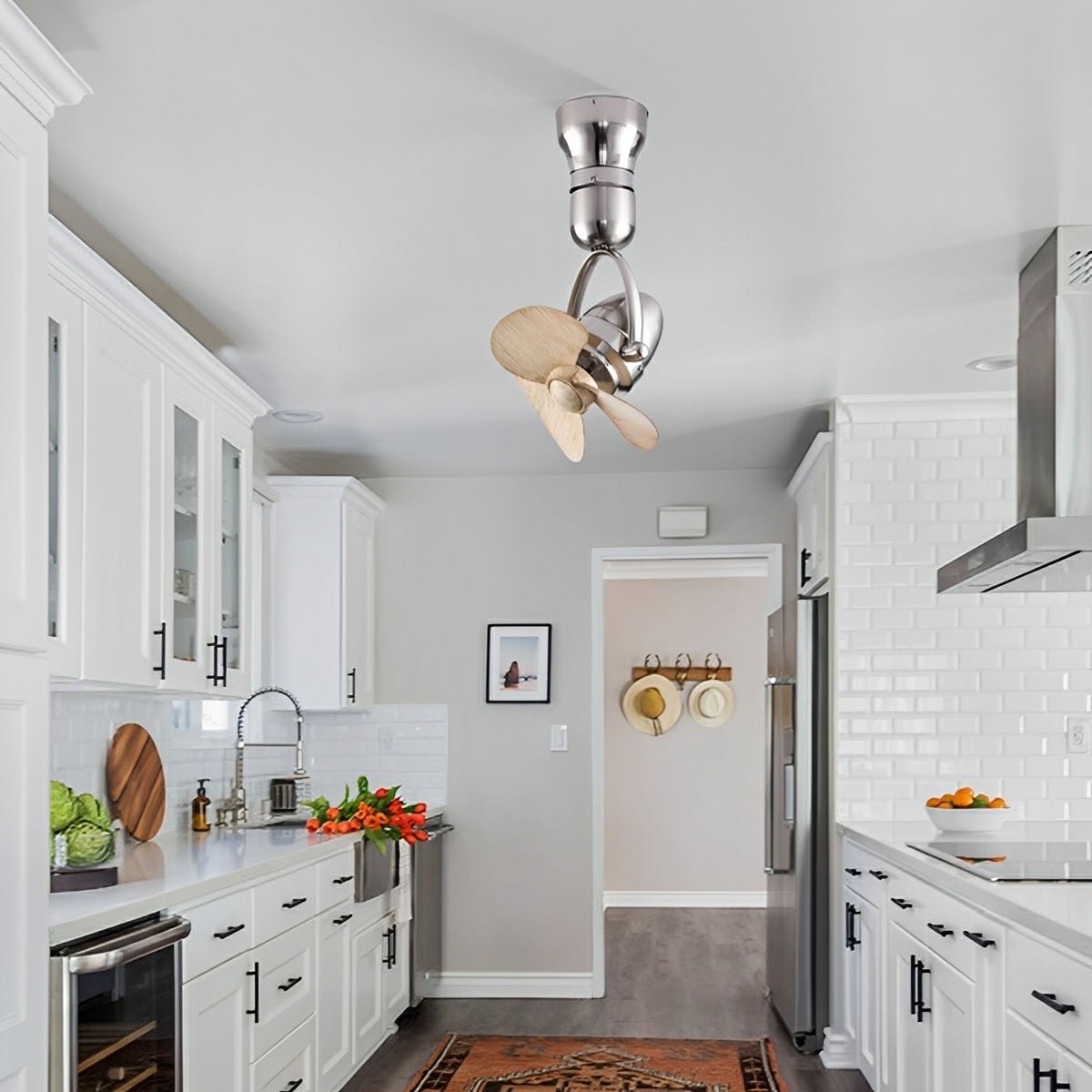 Vintage Ceiling Fan | 6-Speed DC Motor with Swing Rotation | Stylish Airflow Solution for Any Room