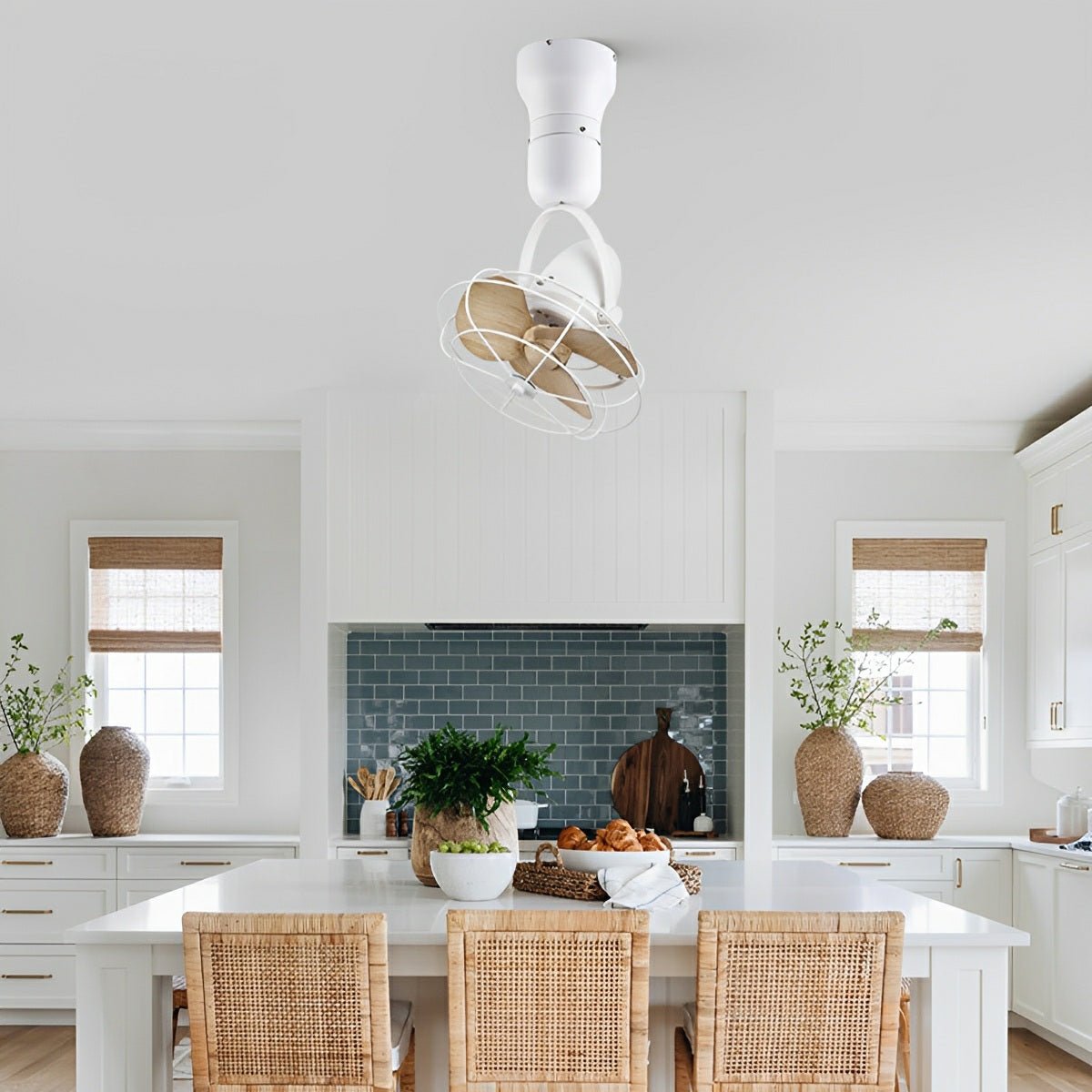 Vintage Ceiling Fan | 6-Speed DC Motor with Swing Rotation | Stylish Airflow Solution for Any Room