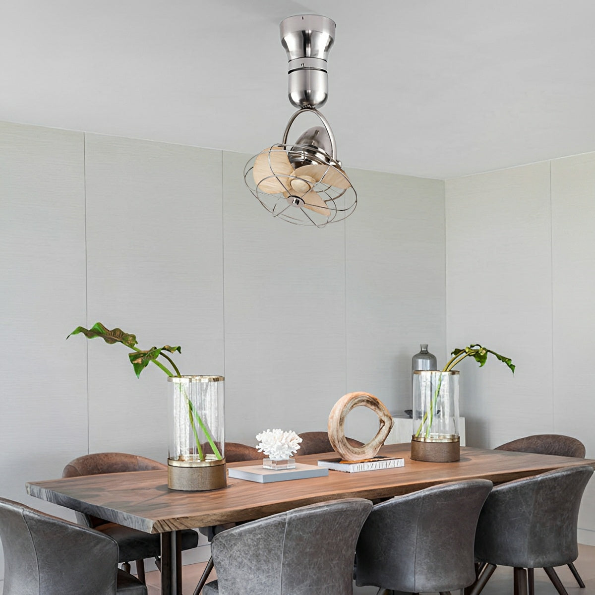Vintage Ceiling Fan | 6-Speed DC Motor with Swing Rotation | Stylish Airflow Solution for Any Room