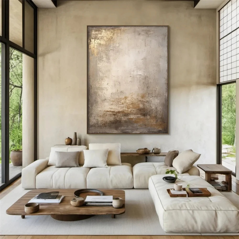 Wabi Sabi | Abstract Canvas Prints with Hand-Painted Design | Unique Wall Art for Artistic Ambiance