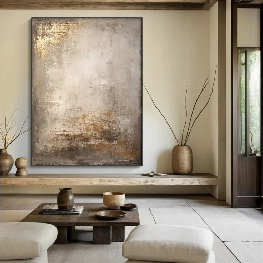 Wabi Sabi | Abstract Canvas Prints with Hand-Painted Design | Unique Wall Art for Artistic Ambiance