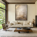 Wabi Sabi | Abstract Canvas Prints with Hand-Painted Design | Unique Wall Art for Artistic Ambiance