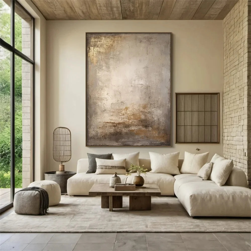 Wabi Sabi | Abstract Canvas Prints with Hand-Painted Design | Unique Wall Art for Artistic Ambiance