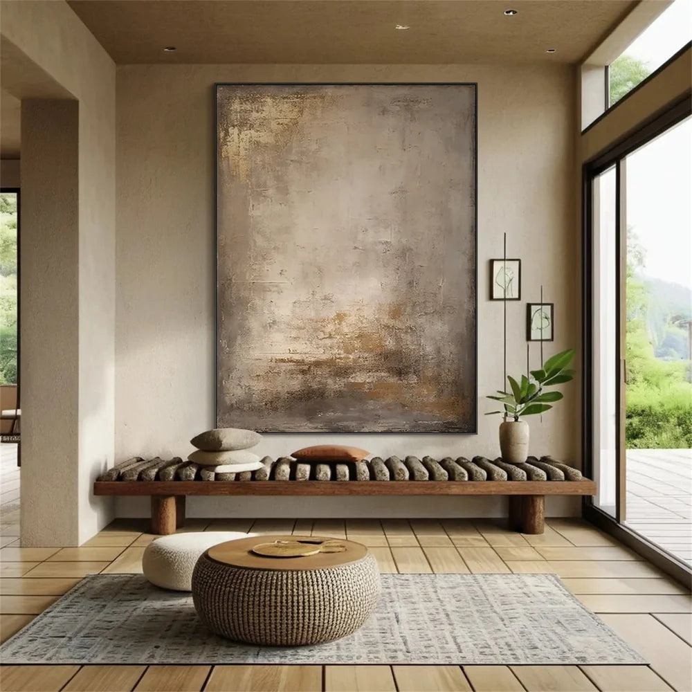 Wabi Sabi | Abstract Canvas Prints with Hand-Painted Design | Unique Wall Art for Artistic Ambiance