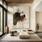 Wabi Sabi | Hand-Painted Abstract Canvas Art with Unique Design | Customizable Wall Decor for Artistic Spaces