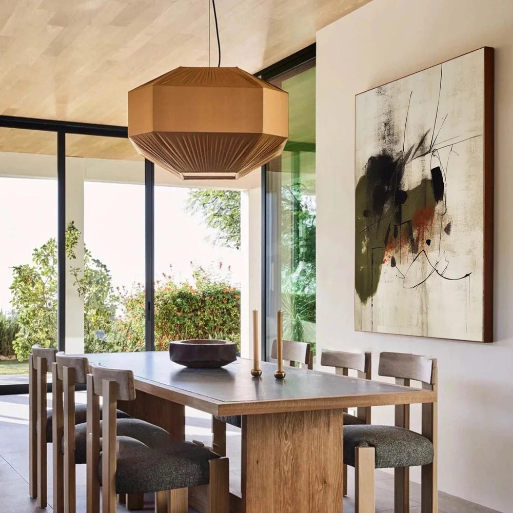Wabi Sabi | Hand-Painted Abstract Canvas Art with Unique Design | Customizable Wall Decor for Artistic Spaces