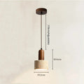 Wabi Sabi | Pendant Light with Natural Yellow Marble & Adjustable Height | Minimalist Pendant Lighting for Kitchen Island and Dining Spaces
