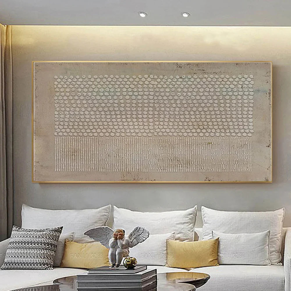 Wabi Sabi | Textured Canvas Art with Hand-Painted Detail | Unique Wall Decor for Artistic Ambiance